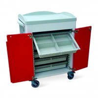 6055 - Wind ISO - Medication trolley for ISO baskets 