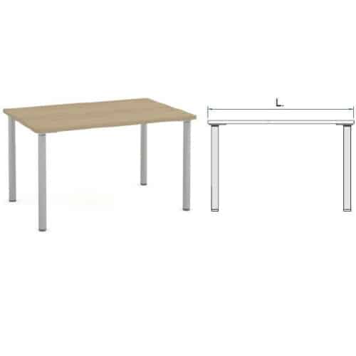 770095 - RECTANGULAR TABLE WITH ABS EDGE (4 LEGS)
