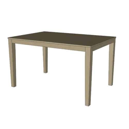 773095 - SOLID WOOD RECTANGULAR TABLE