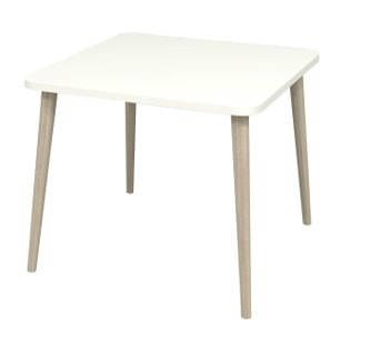 774800 - NORDIC SQUARE TABLE WITH WOODEN LEGS