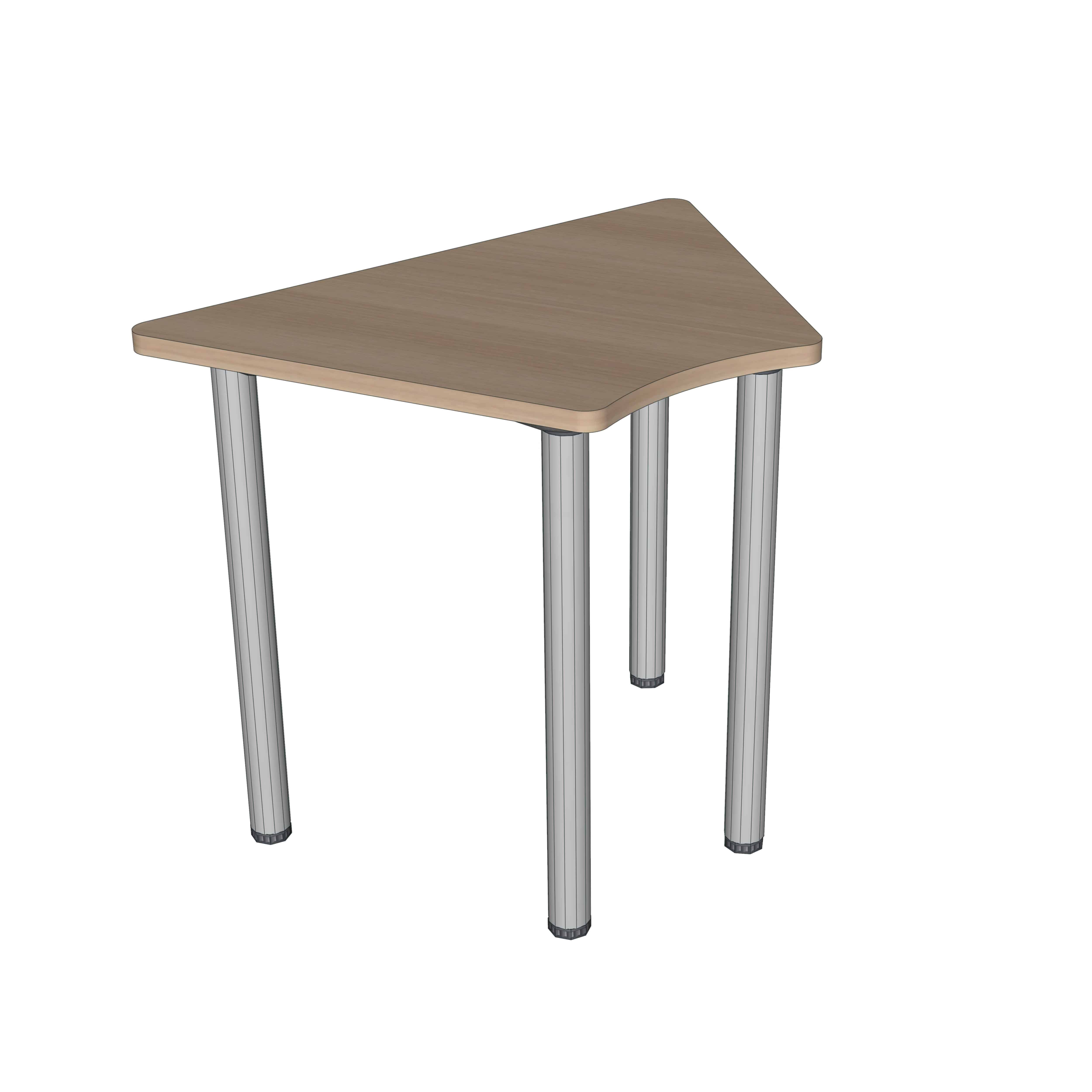 774920 - SHAPED TABLE WITH ABS EDGE (4 LEGS)