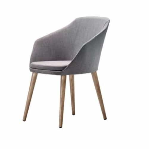 ADALIA - WOODEN ARMCHAIR WITH UPHOLSTERED SEAT - SERIE-MI