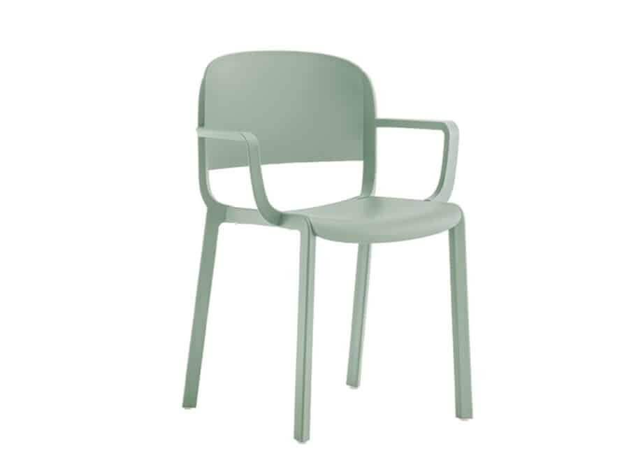 DOME-265 - PLASTIC CHAIR W/ARMRESTS - SERIE-PE