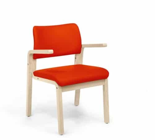 G310B - WOODEN ARMCHAIR W/OPEN ARMRESTS - SERIE-XLPA20