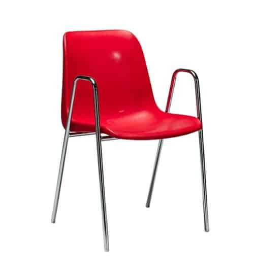 HELENE-B - CHAIR IN POLYPROPYLENE, WITH ARMRESTS - SERIE-GA