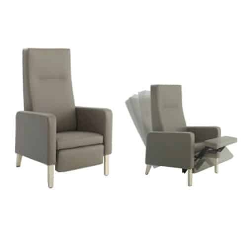 L310AY - RELAXATION ARMCHAIR W/RECL. BACKREST & LEGREST - SERIE-XLPA17