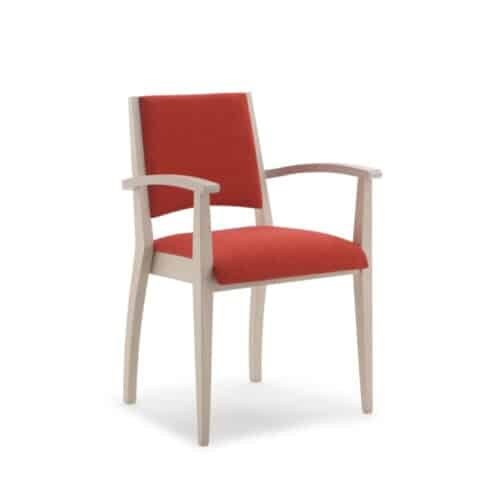 REDDI-B - ARMCHAIR WITH SOLID BEECH STRUCTURE - SERIE-COR