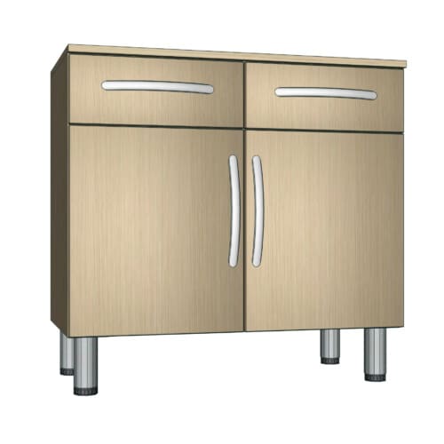 TE7010 - CREDENZA PICCOLA 2 ANTE + 2 CASSETTI - Soggiorni e credenze