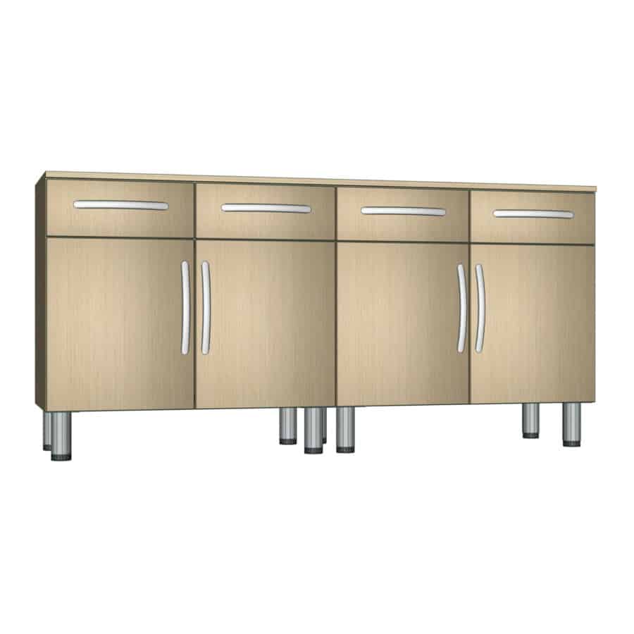 TE7020 - CUPBOARD (4 DOORS, 4 DRAWERS) - Soggiorni e credenze