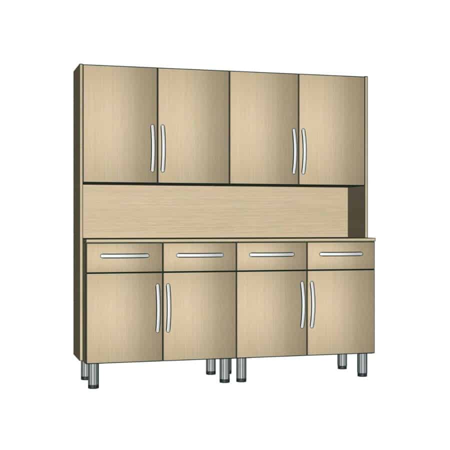 TE7070 - CUPBOARD (OPEN FRONT, 8 DOORS, 4 DRAWERS) - Soggiorni e credenze