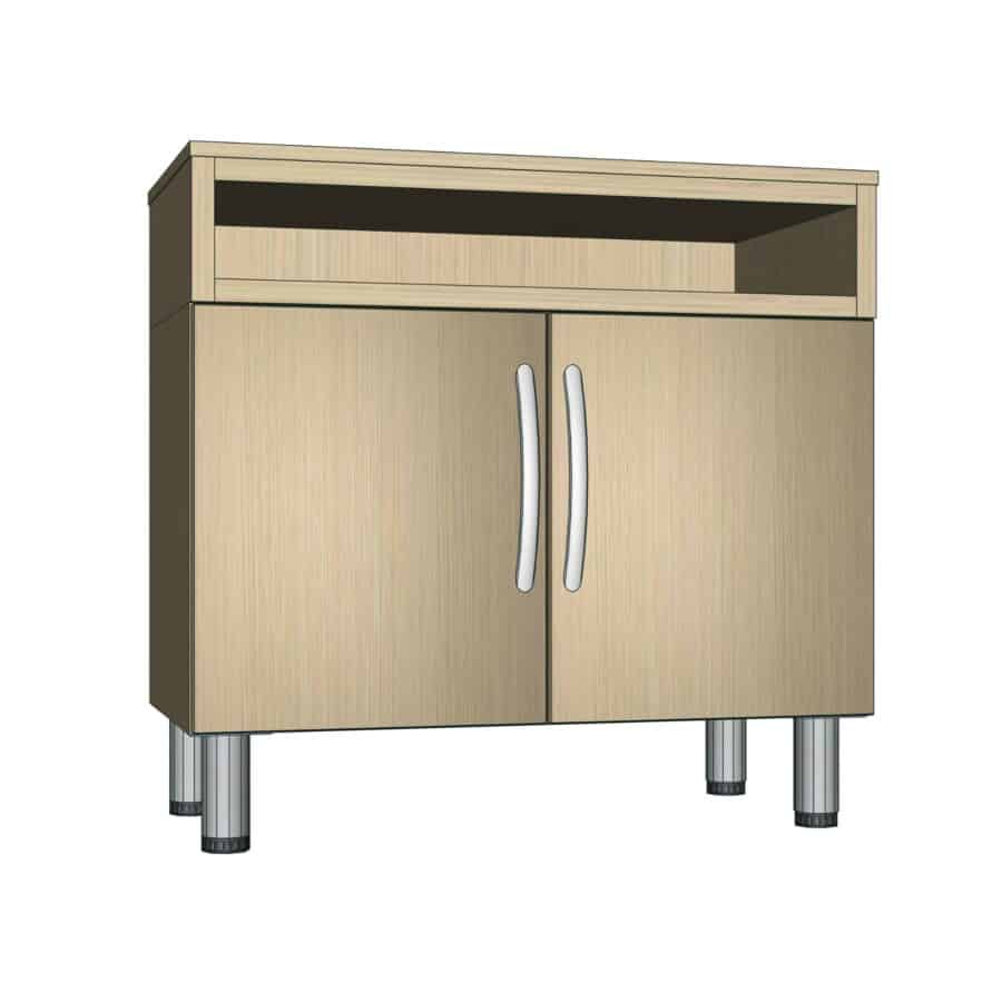 TE7150 - LOW CABINET (OPEN FRONT, 2 DOORS) - Soggiorni e credenze