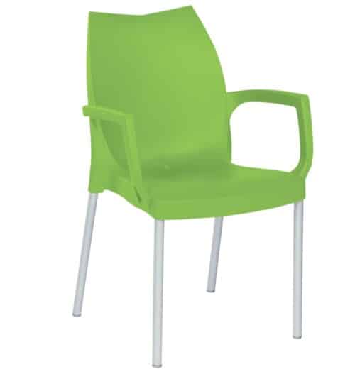 TULIP-B - CHAIR IN POLYPROPYLENE, WITH ARMRESTS - SERIE-GA