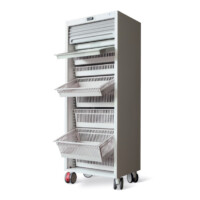 60124C - Space ISO-1H - Medication trolley for ISO baskets 