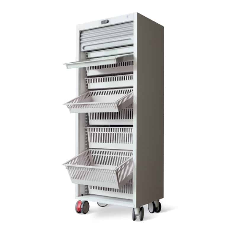 60124 - Space ISO-1H - Medication trolley for ISO baskets 