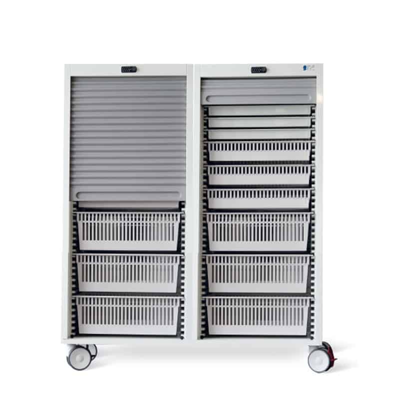 60125 - Space ISO-2 - Medication trolley for ISO baskets 
